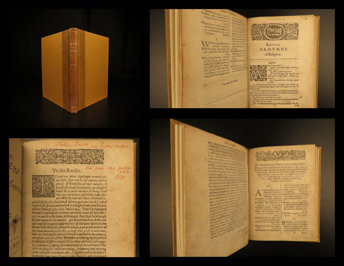 1629 1ed John Smith Essex Dove Grounds of Religion (1 of 10)