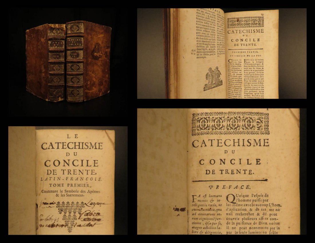 1686 Council of Trent Roman Catechism Catholic Church: 1686 Council of Trent Roman Catechism Catholic Church Latin French Mons Belgium “God is to be loved above all things, and whatever separates us from God is therefore to be hated above all things.”
