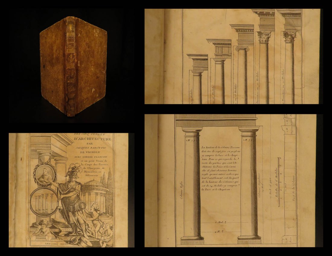 1780 Five Orders Architecture VIGNOLA Italian ART (1 of 10)