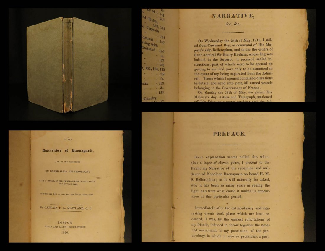 1826 1st ed Napoleon Surrender at Waterloo Maitland (1 of 10)