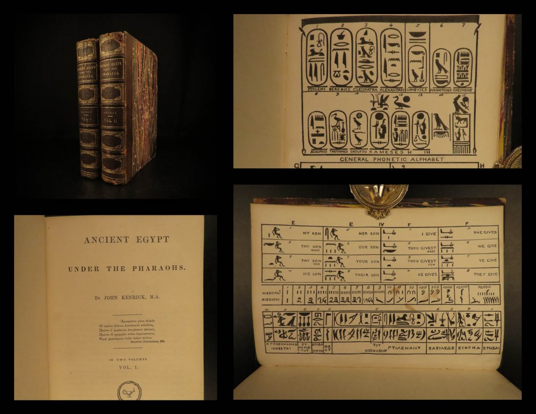 1853 Ancient Egypt Pharaohs Hieroglyphics Pyramids (1 of 10)