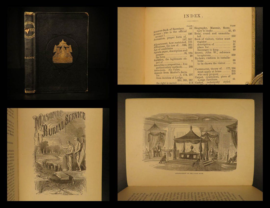 1895 MASONIC Worshipful Master Macoy Freemason Masonry (1 of 10)