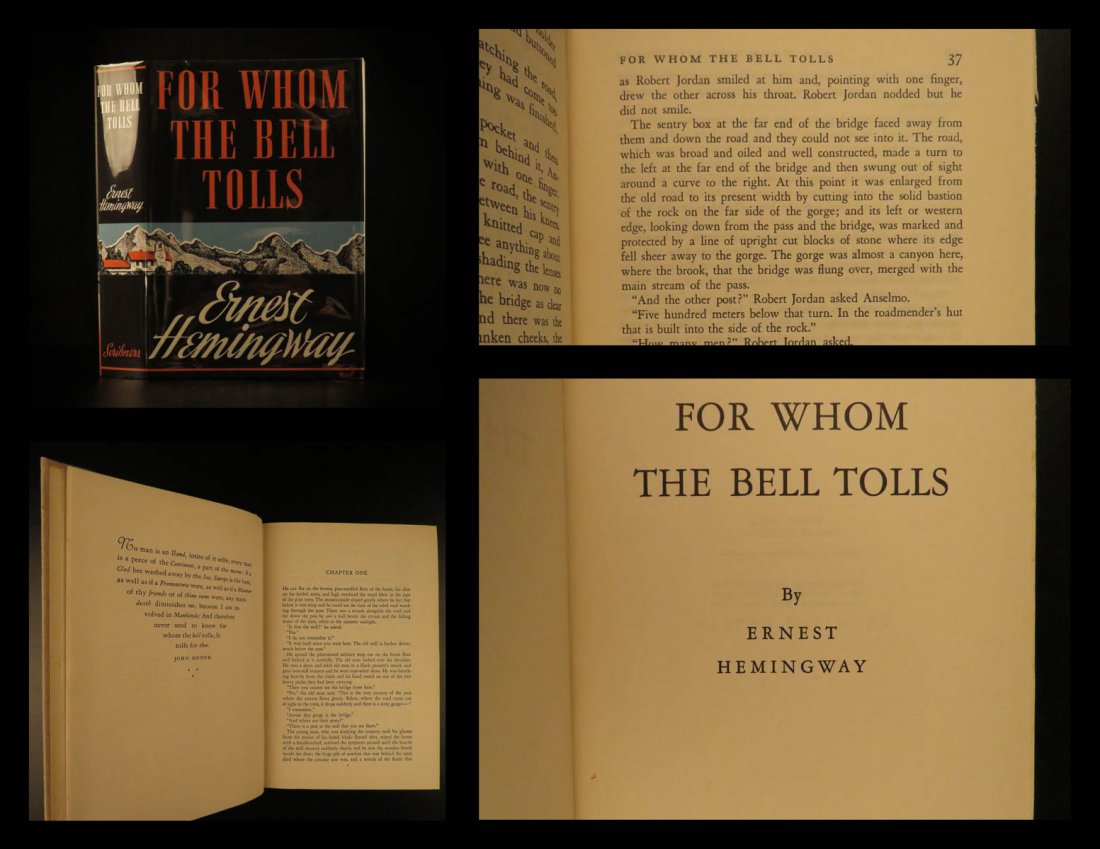 1940 1st ed For Whom the Bell Tolls Ernest Hemingway (1 of 10)