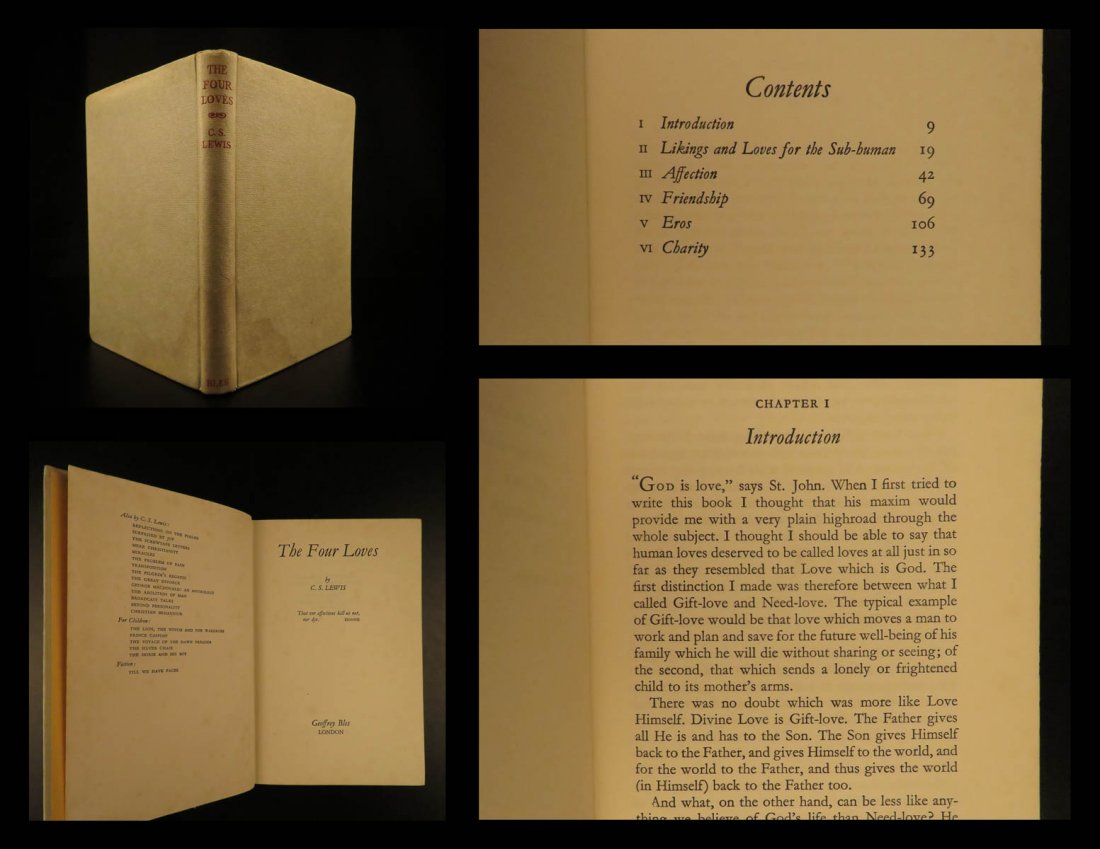1960 1st ed CS Lewis Christian Philosophy Four Loves (1 of 10)
