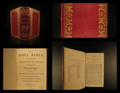 1819 BEAUTIFUL King James Holy Bible Oxford Clarendon: 1819 BEAUTIFUL King James Holy Bible Oxford Clarendon Old/New Testament A stunning 19th-century King James Holy Bible printed in Oxford. While 1800s Oxford Bibles are readily available today, few are