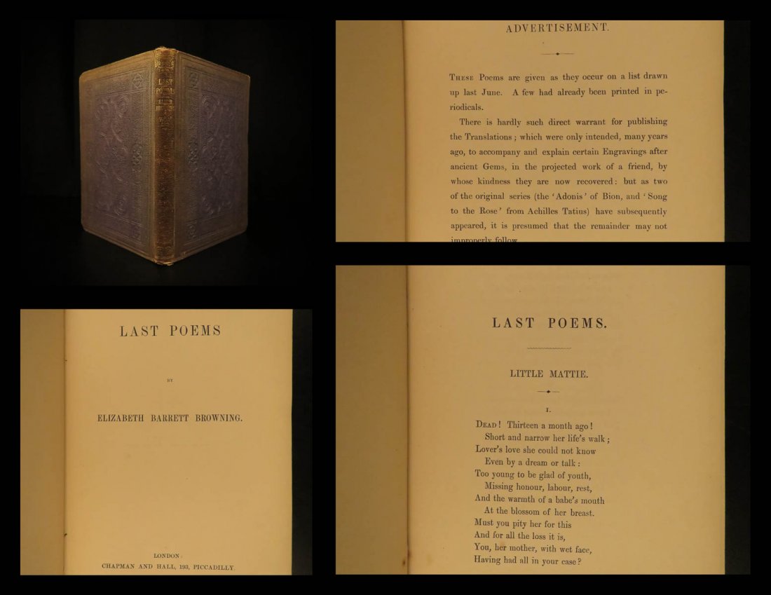 1862 1ed Poems of Elizabeth Barrett Browning English (1 of 10)