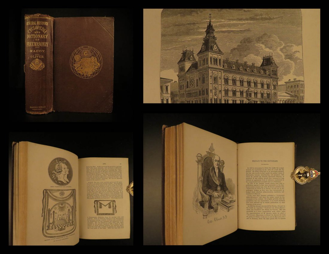 1870 Freemason History Dictionary Macoy Secret Irish (1 of 10)