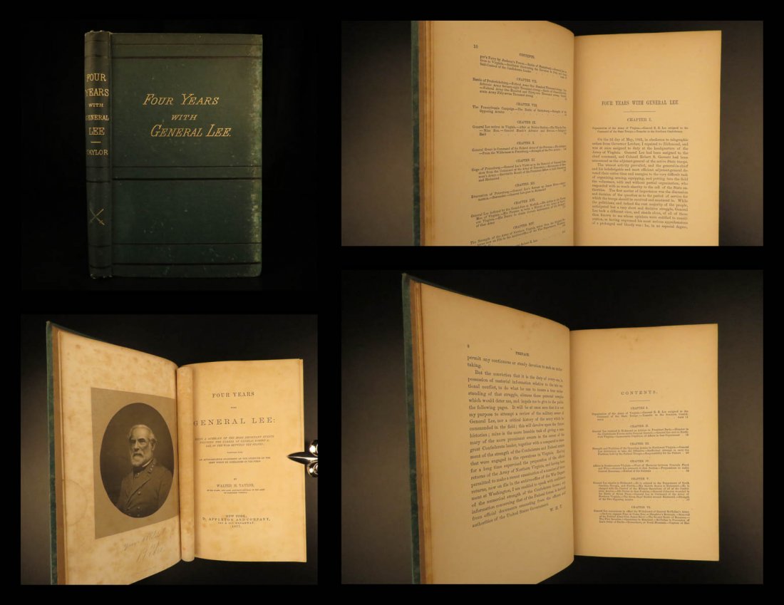 1877 1ed Four Years with Confederate General Lee (1 of 10)