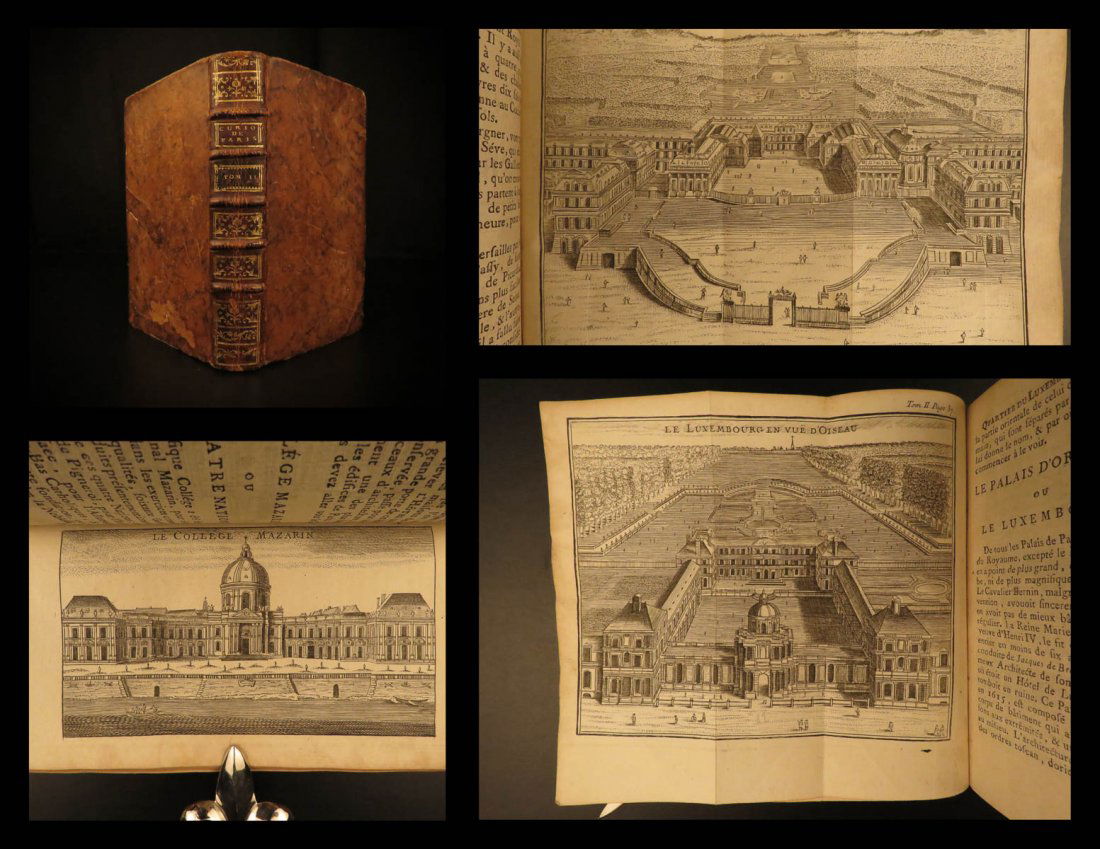 1771 PARIS Curiosities France Illustrated Travel Guide (1 of 10)