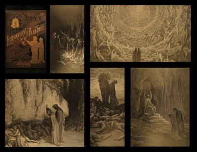 1880 Dante Alighieri Purgatory Paradise Hell Gustave: 1880 Dante Alighieri Purgatory Paradise Hell Gustave DORE Illustrated Literature “The most popular and successful French book illustrator of the mid-19th century!” Famous French artist, Gustave Do