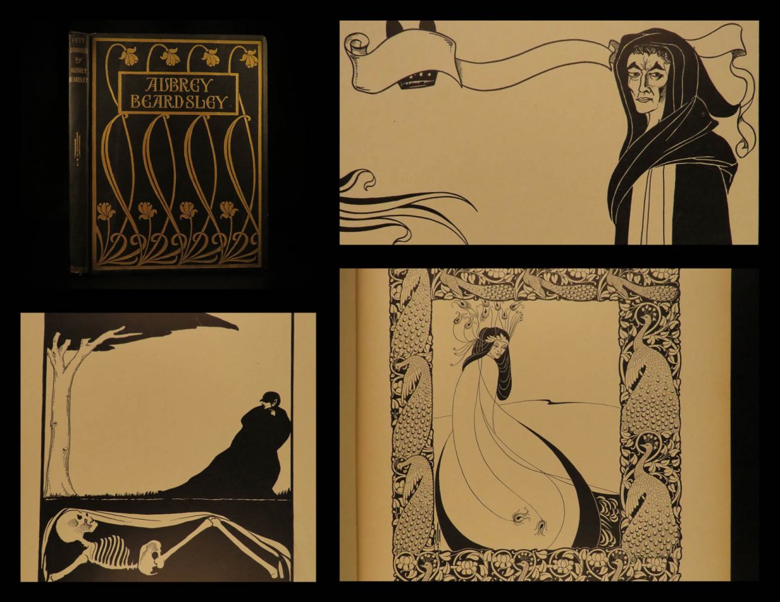 1920 Aubrey Beardsley SIGNED Ltd ed 50 Drawing Japanese: 1920 Aubrey Beardsley SIGNED Ltd ed 50 Drawing Japanese-style Erotic ART Nichols Aubrey Beardsley was a 19th-century English artist whose illustrations were highly influenced by Japanese woodcut art.