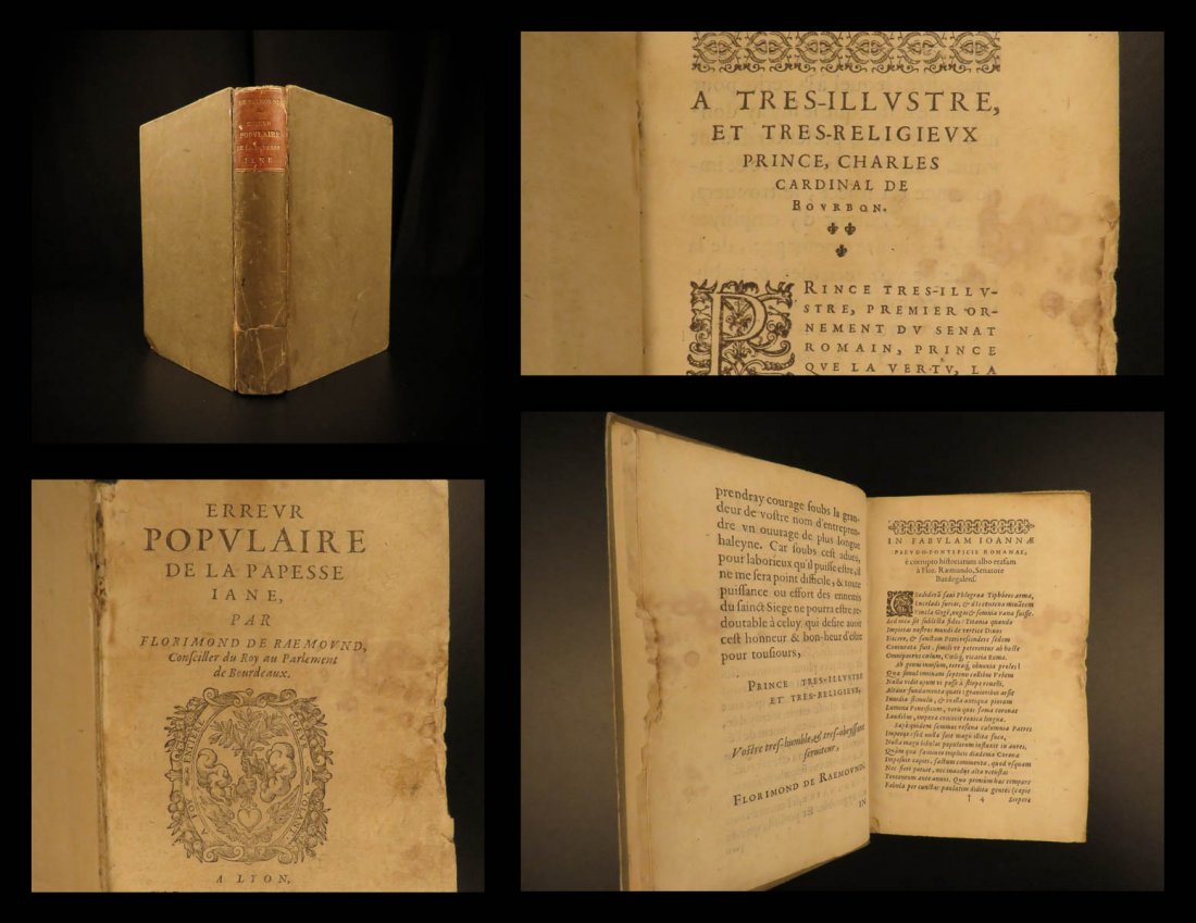 1595 Error of Pope Joan Female Pope Papal Myths: 1595 Error of Pope Joan Female Pope Papal Myths + Tertullian Martyrs Raemond Florimond de Raemond was a 16th-century French historian who is best known for his book ‘Popular Error of Pope Joan’. T