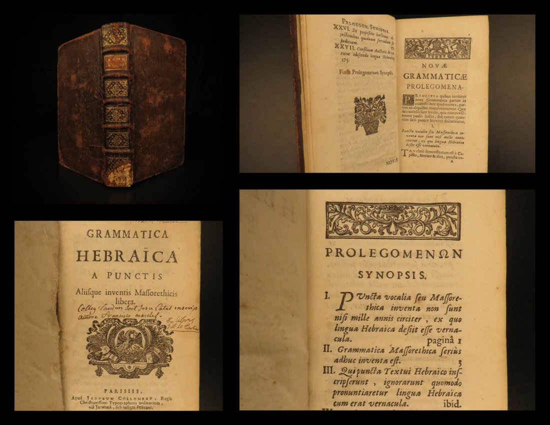 1716 1ed Hebrew Bible Grammar by Masclef Masoretic text (1 of 10)