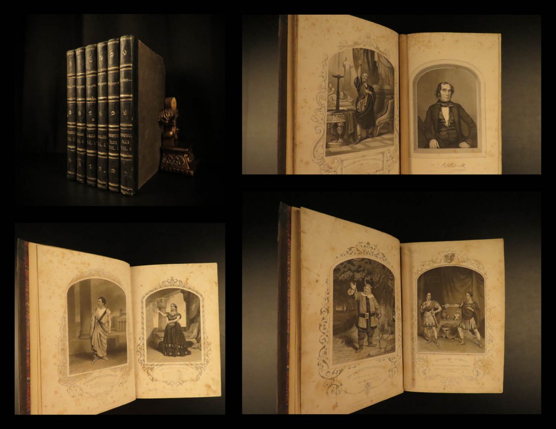 1860 William Shakespeare Tragedies Illustrated Portrait (1 of 10)