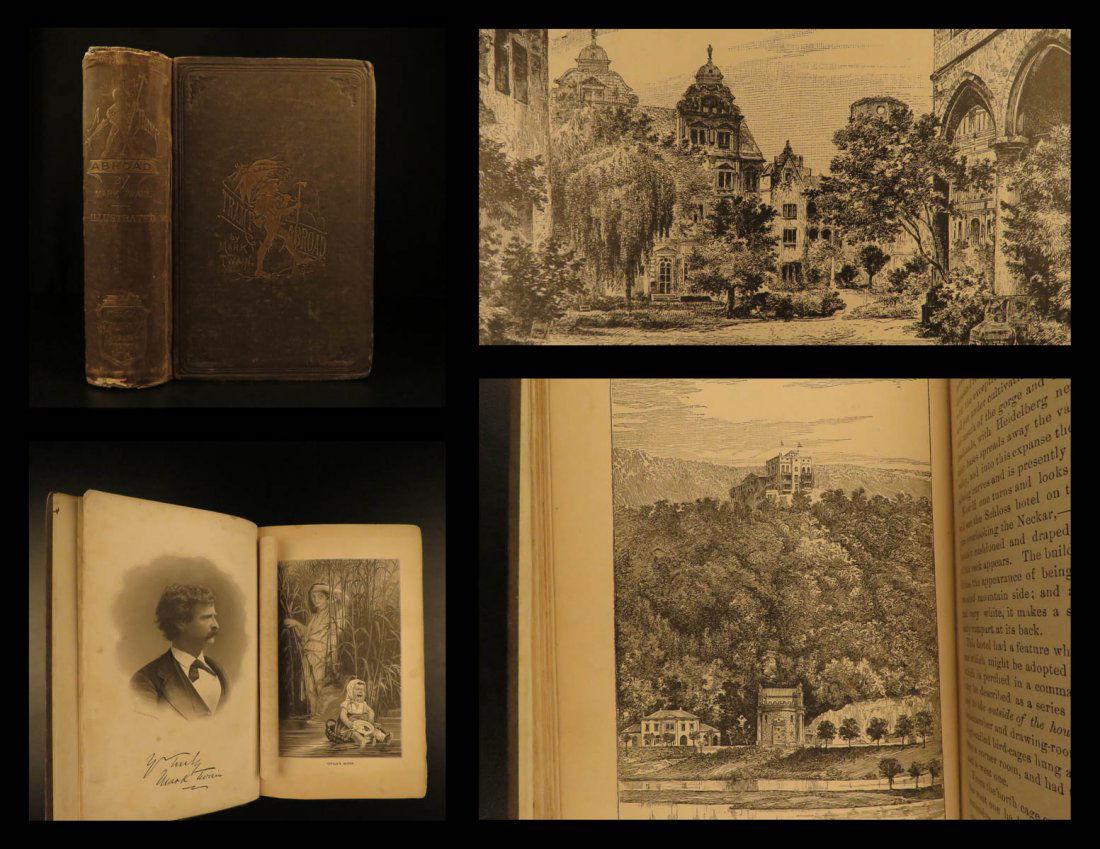 1880 1st ed Mark Twain A Tramp Abroad Travel (1 of 10)
