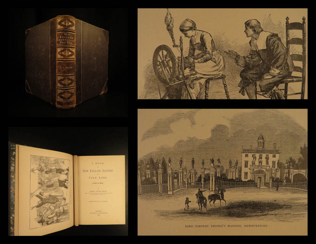 1884 1ed New England Legends Folk Lore Witchcraft (1 of 9)