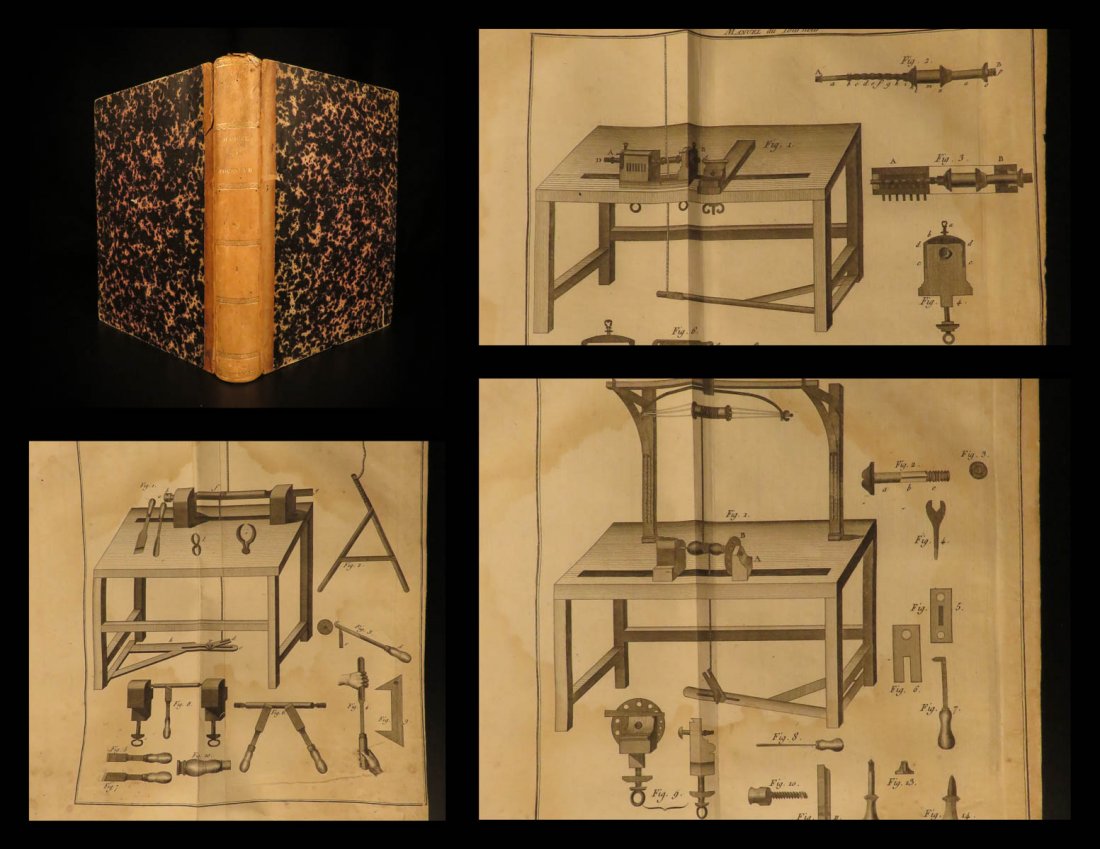 1792 1ed Tourneur FURNITURE Lathe Wood Working (1 of 10)