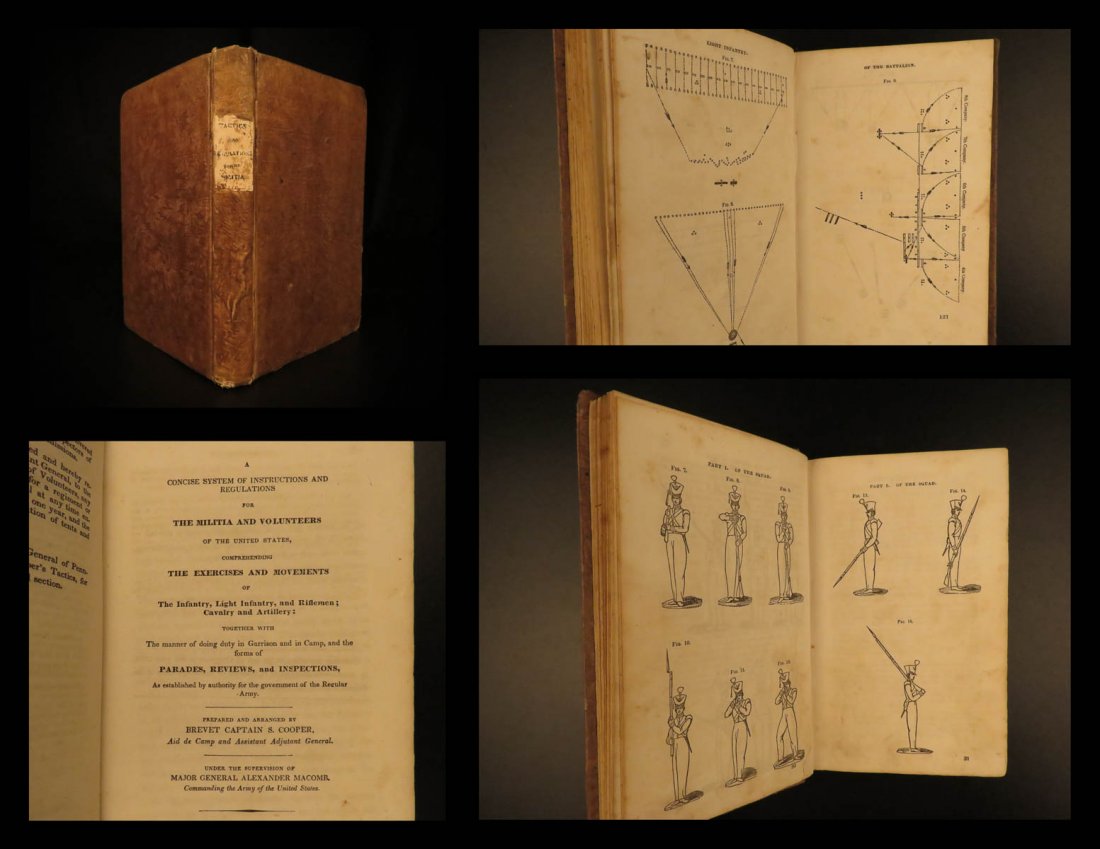 1836 1ed General Samuel Cooper Regulations Militia Army (1 of 10)