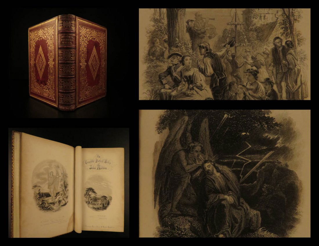 1860 EXQUISITE John Milton Paradise Lost Italian (1 of 10)