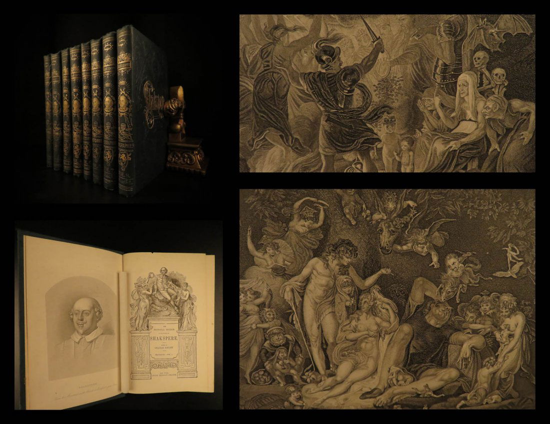 1860 William Shakespeare Complete Works Knight Romeo (1 of 10)