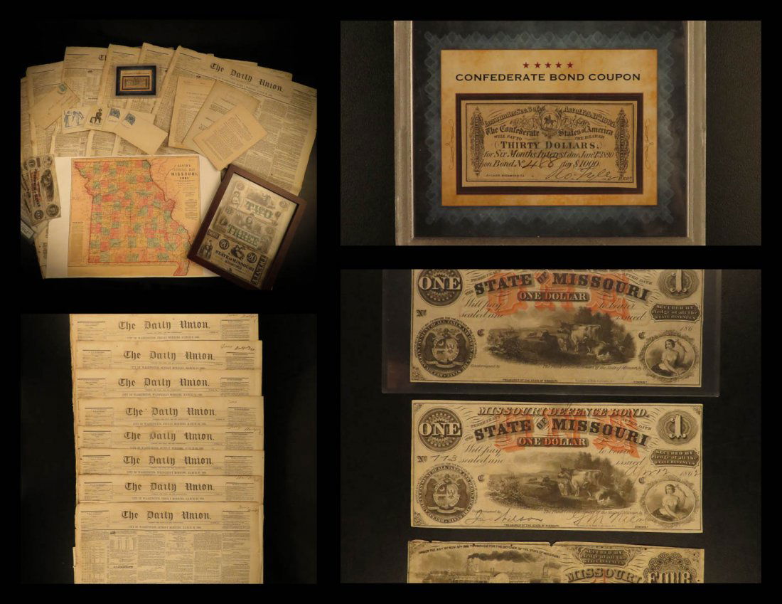 1861 Civil War Memorabilia CSA Orders INDIANS Bond (1 of 10)