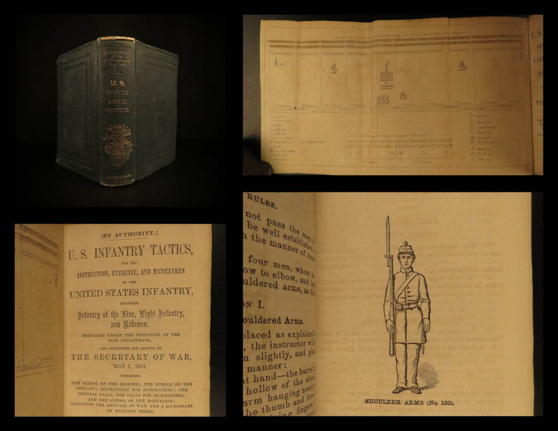 1862 UNION Infantry Tactics Handbook CIVIL WAR (1 of 10)