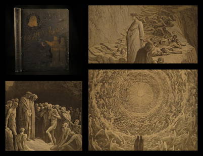 1880 Dante Alighieri Purgatory Paradise Hell Gustave: 1880 Dante Alighieri Purgatory Paradise Hell Gustave DORE Illustrated Literature “The most popular and successful French book illustrator of the mid-19th century!” Famous French artist,