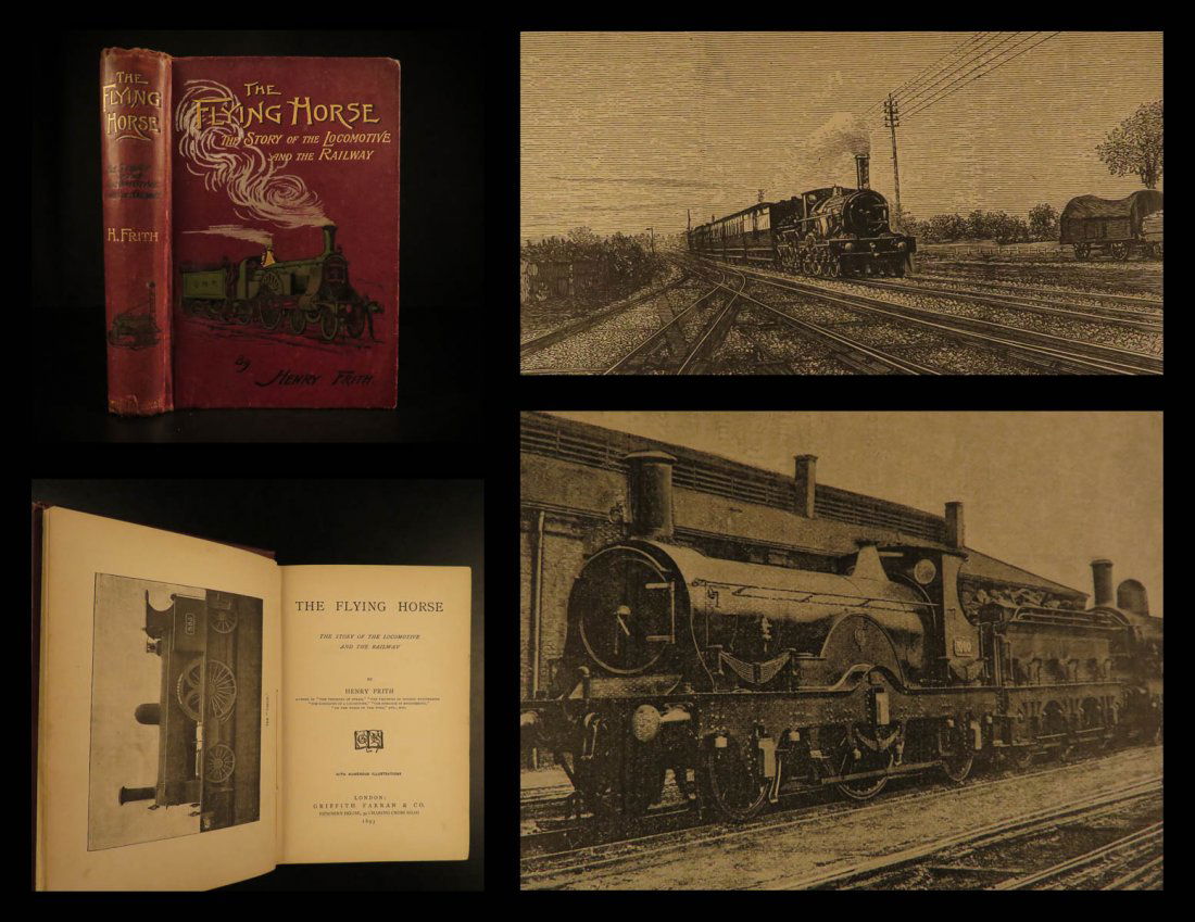 1893 1st ed TRAINS The Flying Horse Locomotive Railroad (1 of 10)