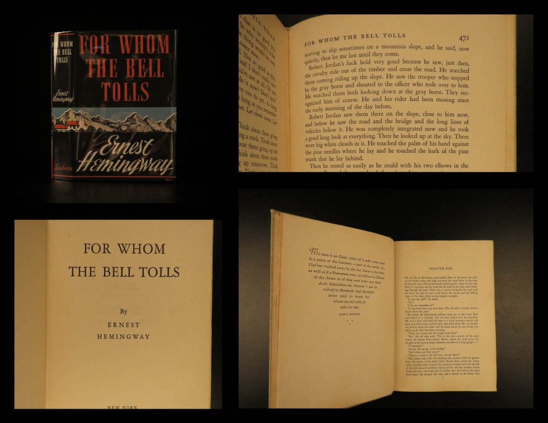 1940 1st ed For Whom the Bell Tolls Ernest Hemingway (1 of 10)