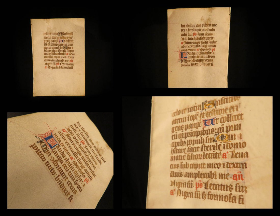 1400s BIBLE Medieval Manuscript Nigra Sum Song Songs (1 of 10)