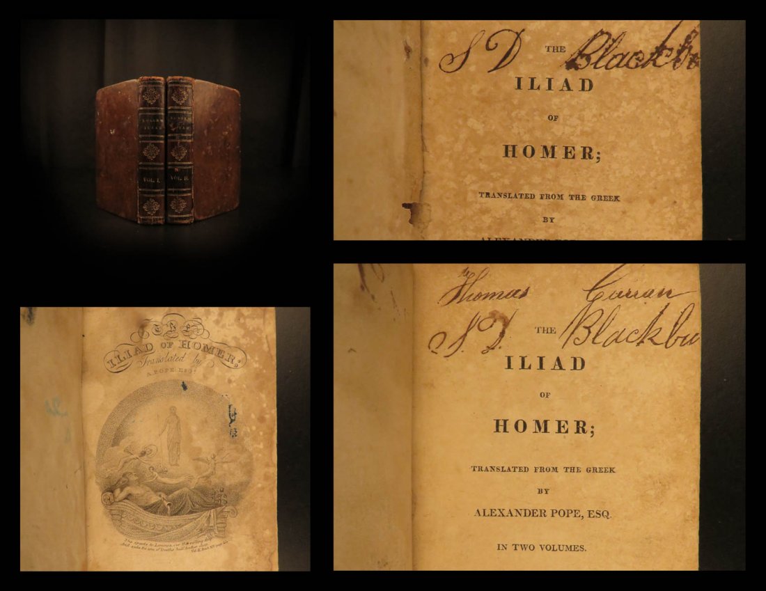 1812 Homer Iliad Greek Mythology English Alexander Pope (1 of 10)