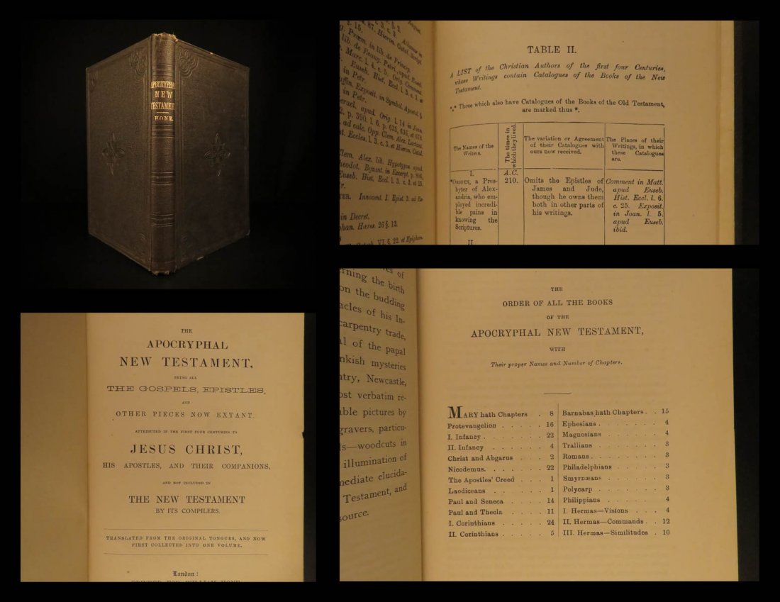 1820 Bible Apocrypha Apocryphal New Testament Christian (1 of 10)