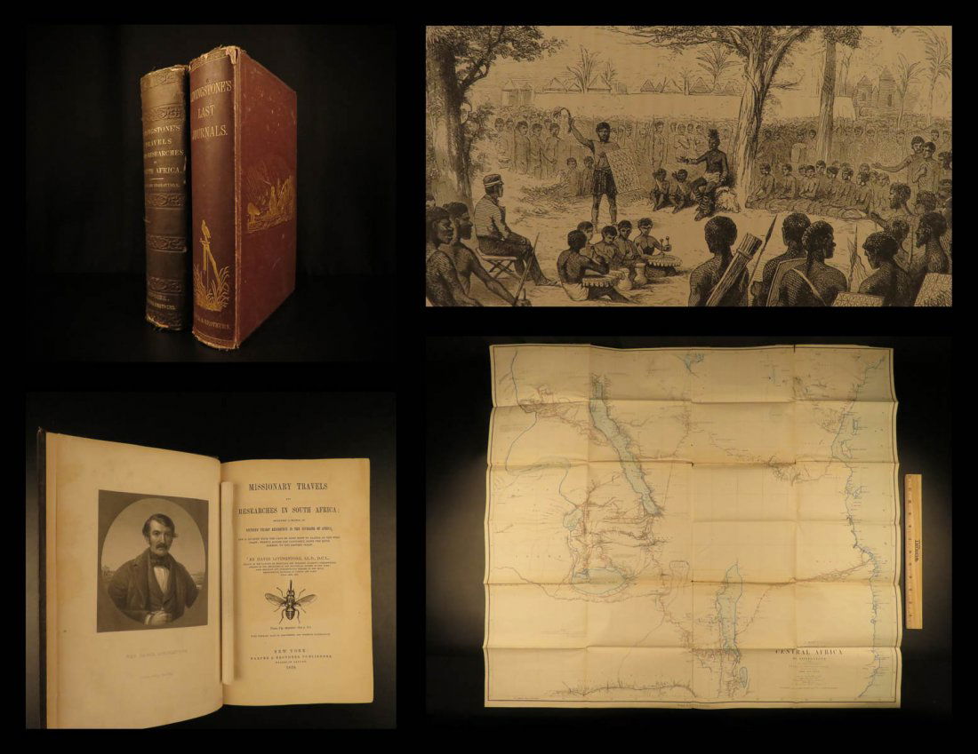 1858 1st eds David Livingstone Travels in Africa (1 of 10)