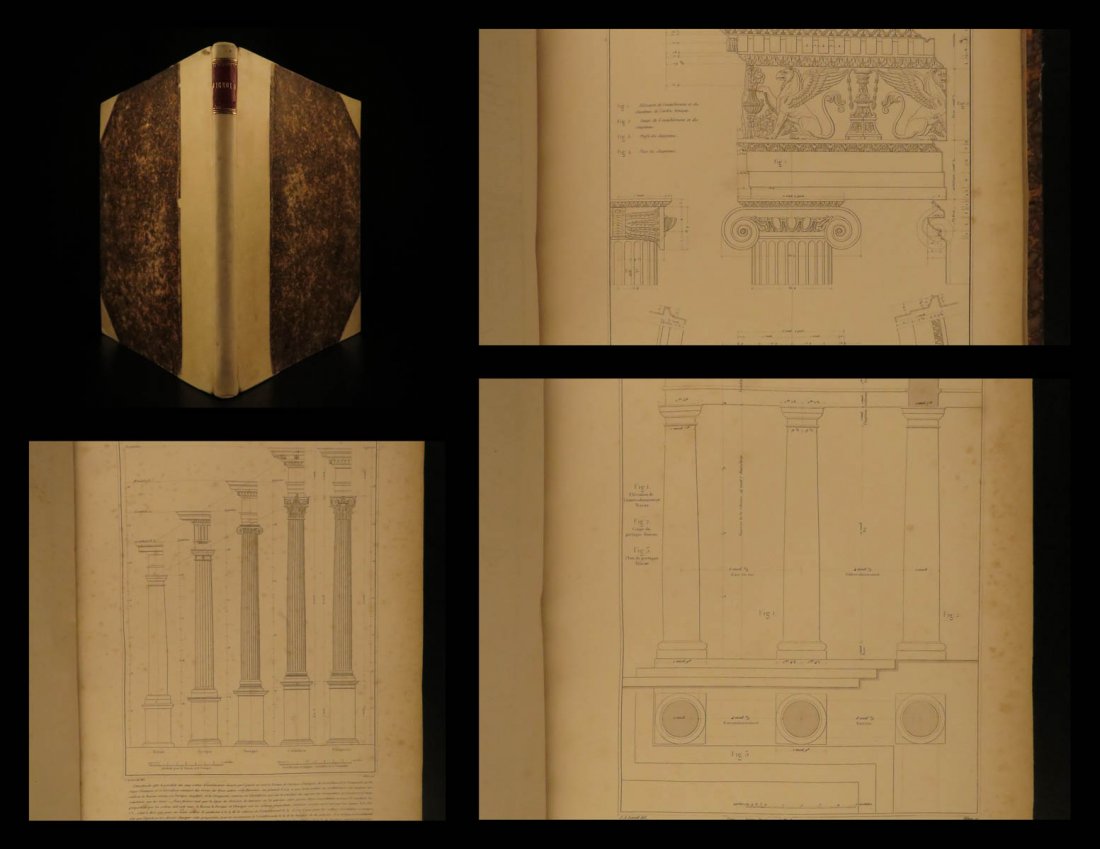 1865 Five Orders Architecture VIGNOLA Italian ART (1 of 9)