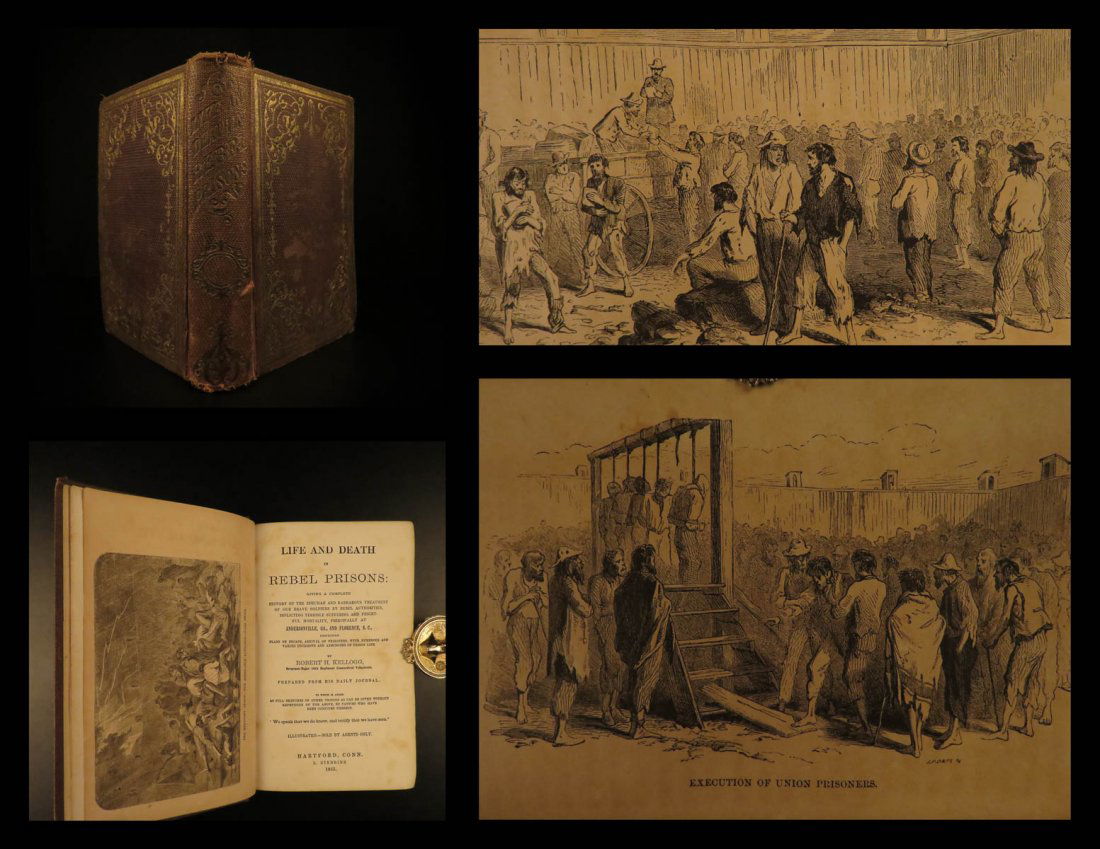 1865 Rebel Prisons Civil War TORTURE Confederate (1 of 10)