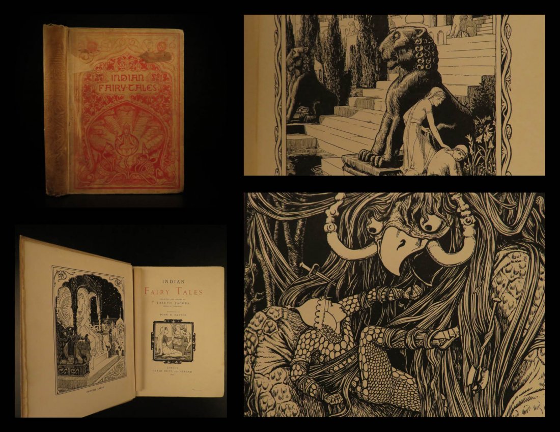 1892 Indian Fairy Tales INDIA Folklore Jataka (1 of 10)