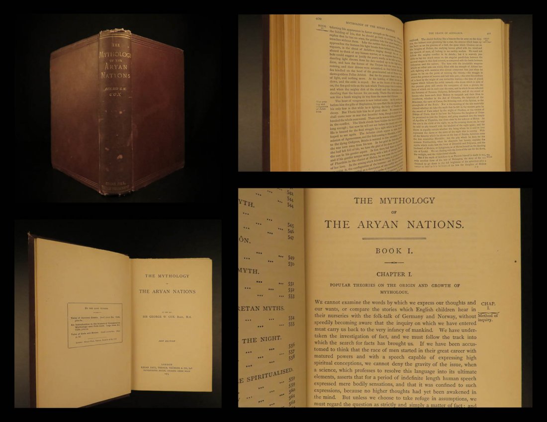 1903 Aryan Mythology Cox Greek Norse Hindu Poems (1 of 10)
