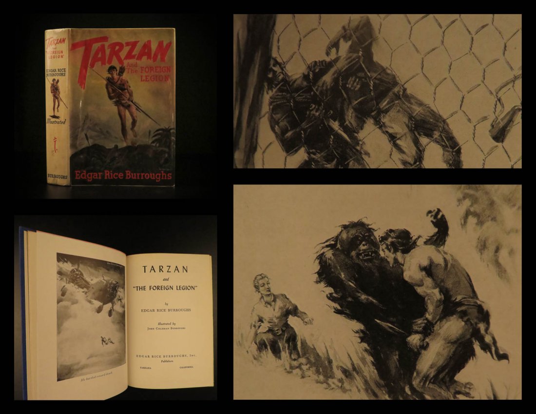 1947 1st ed TARZAN & the Foreign Legion World War II (1 of 10)