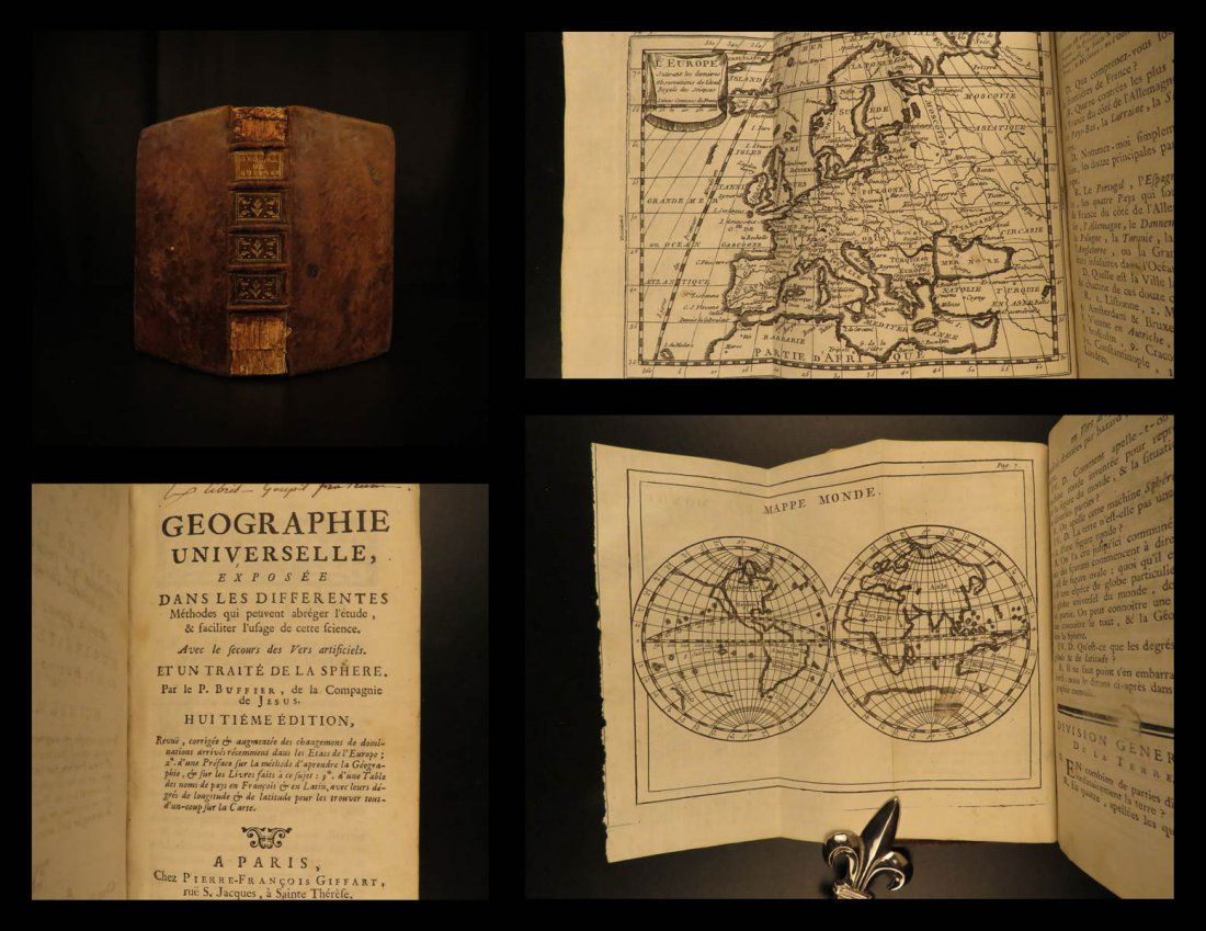 1759 Geography 18 Maps ATLAS Africa Italy Asia America (1 of 10)