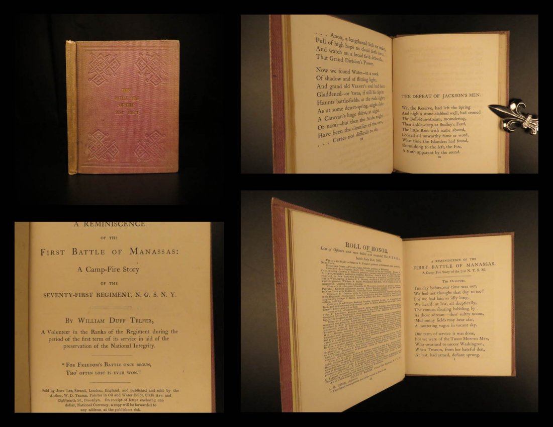 1864 Reminiscence of Battle of Manassas CIVIL WAR (1 of 10)