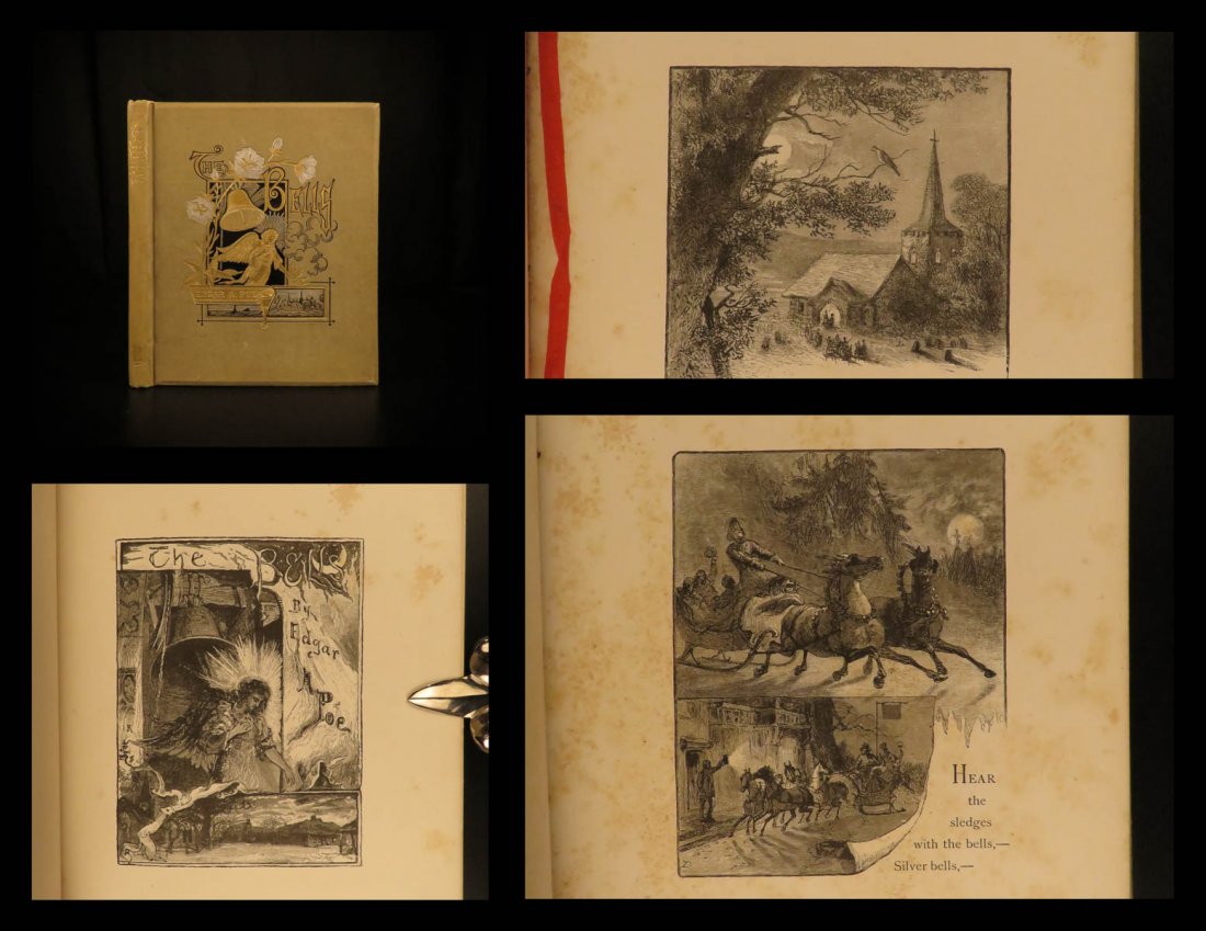 1881 1st ed Edgar Allen POE The Bells Esoteric Occult (1 of 10)