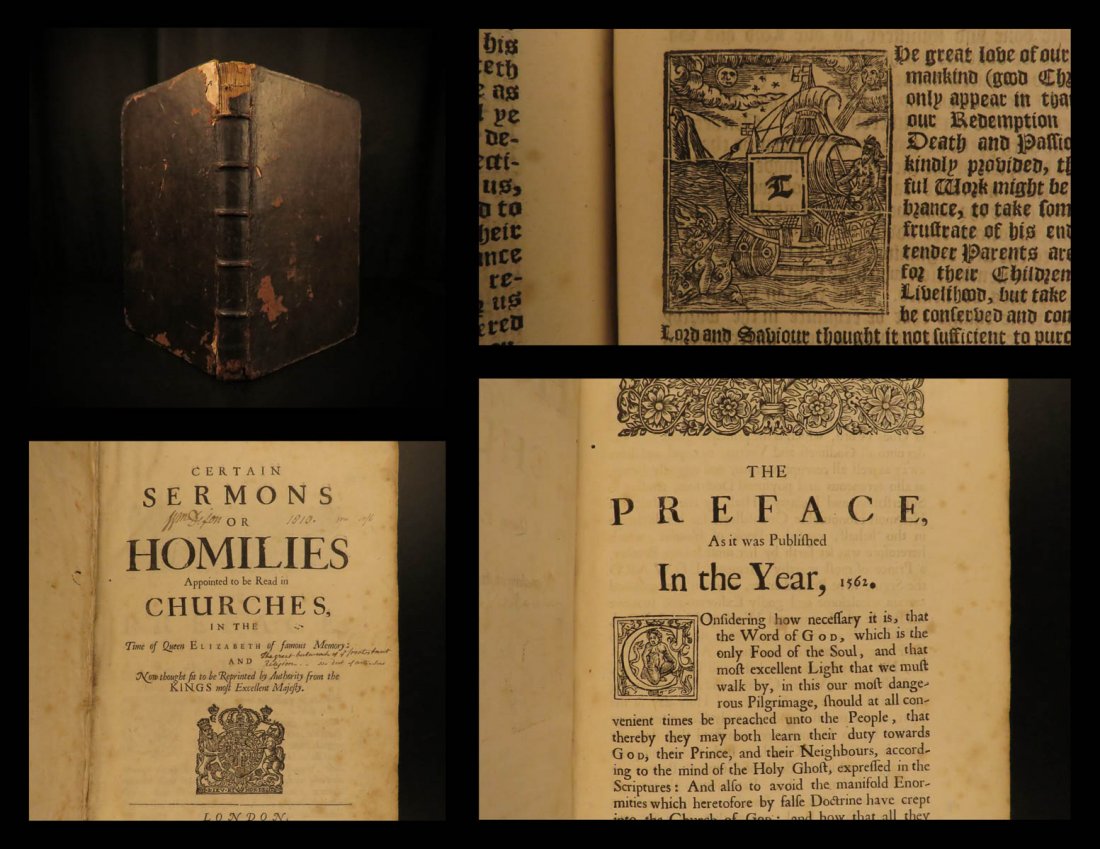 1683 Oxford Bible Sermons ELIZABETHAN Church of England: 1683 Oxford Bible Sermons ELIZABETHAN Church of England 39 Articles Anglican A rare, late 17th-century collection of sermons published in England during the reign of King Charles II. These sermons tau