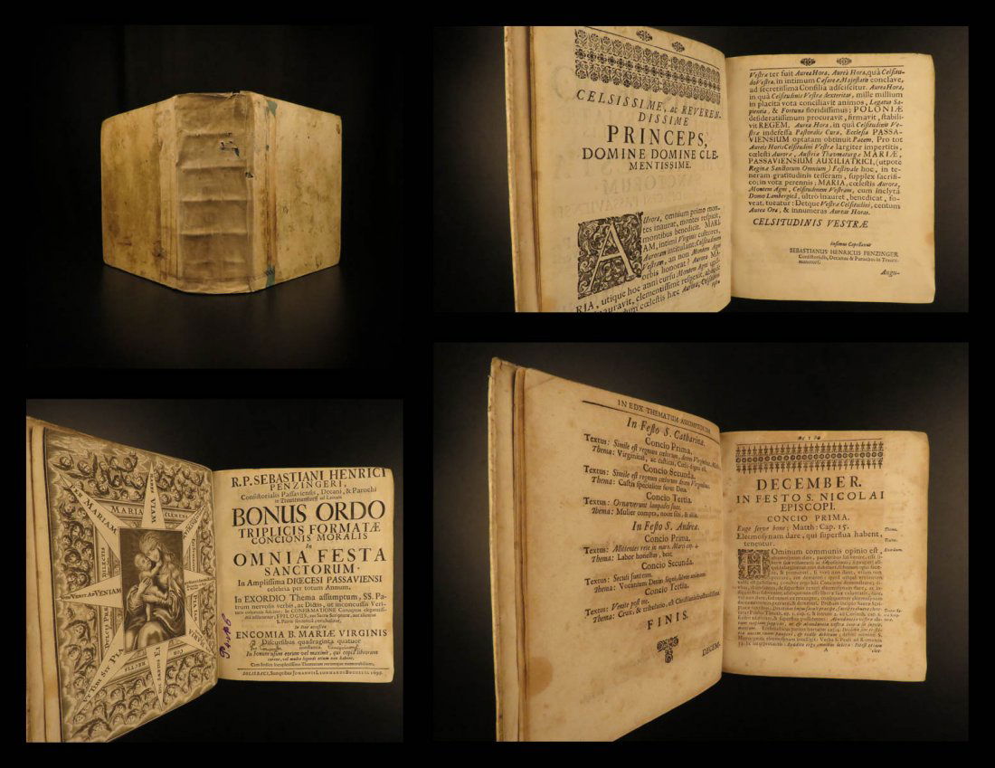 1698 Penzinger Sulzbach Bible Sermons Catholic Church (1 of 10)