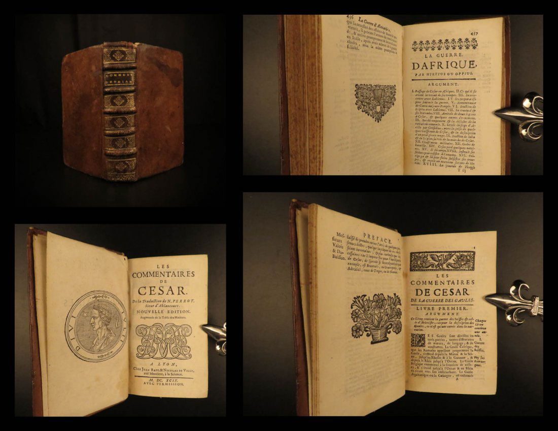 1699 Julius Caesar WAR Commentaries Military Tactics (1 of 10)
