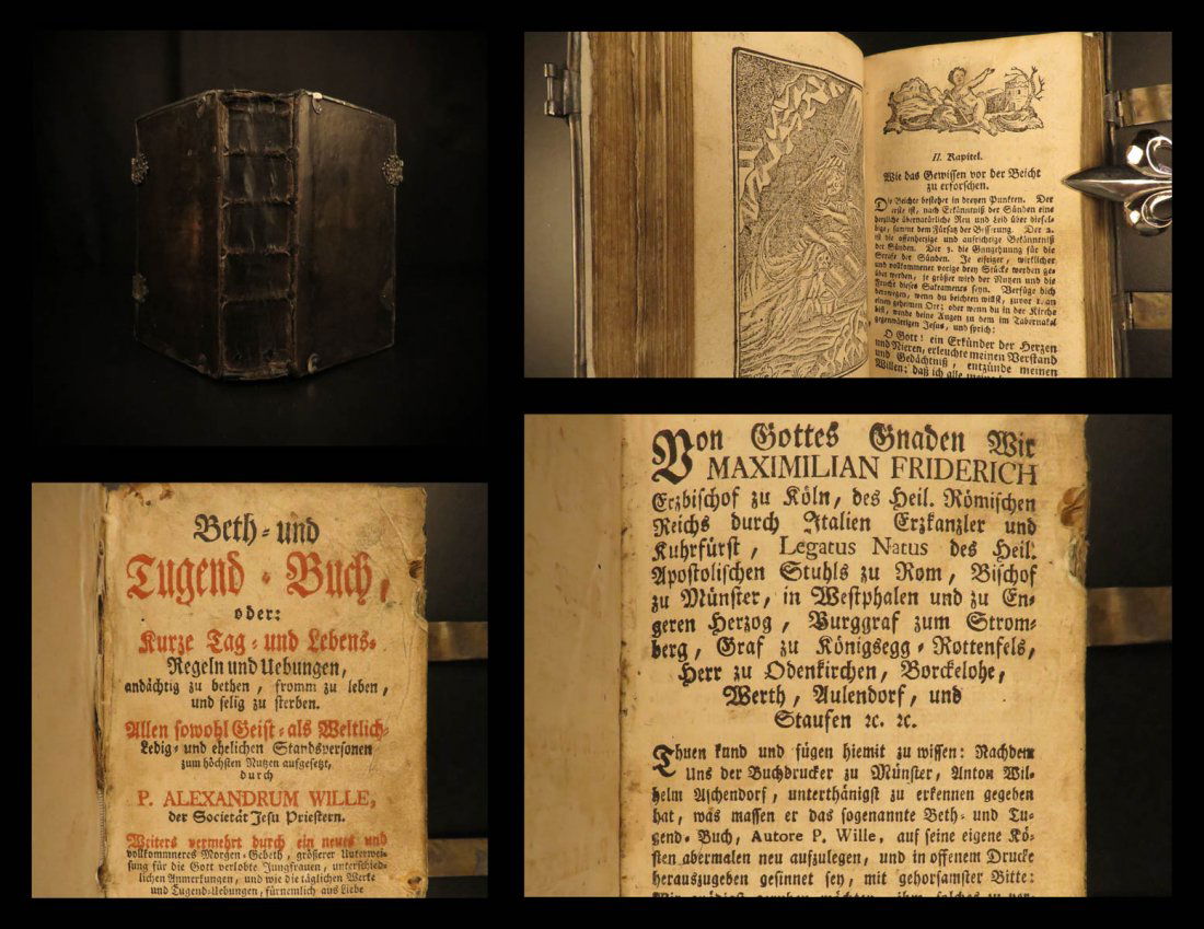 1782 German Bible Devotional Prayers Munster Germany (1 of 10)