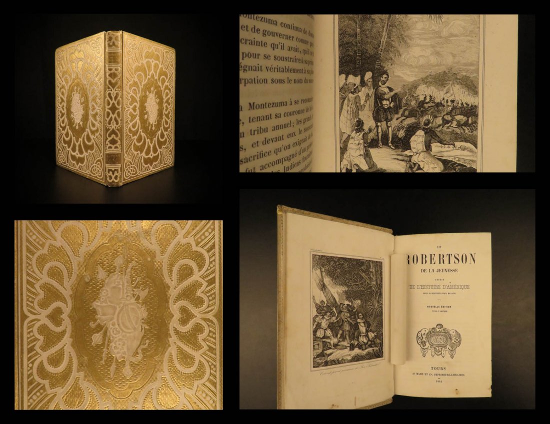 1851 History of America Robertson Voyages Columbus: 1851 History of America Robertson Voyages Columbus Cortez Magellan Mexico French “A historical classic! The first successful attempt to write a scholarly history of the Western Hemisphere.” (Griff