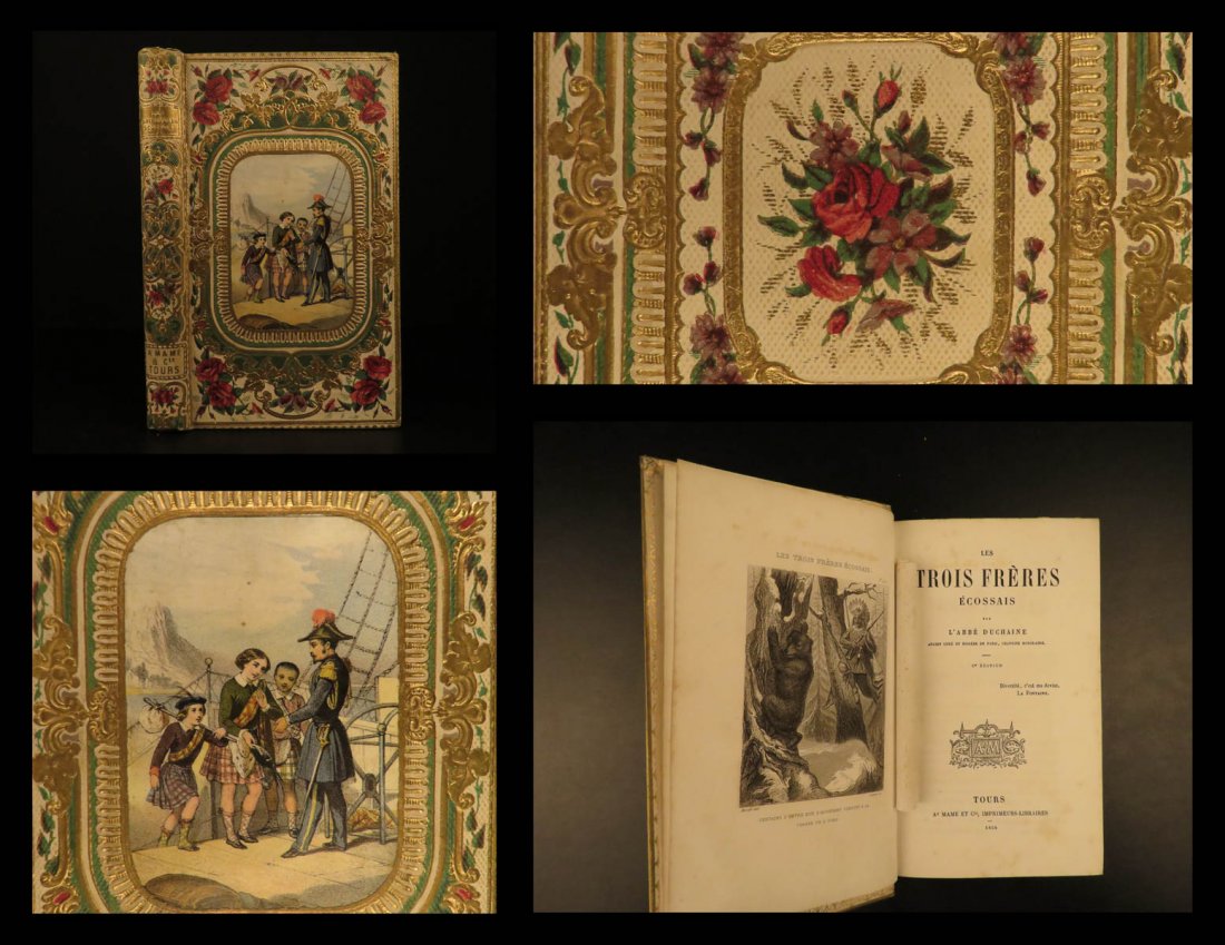 1854 FINE BINDING Three Scottish Brothers Duchaine (1 of 10)