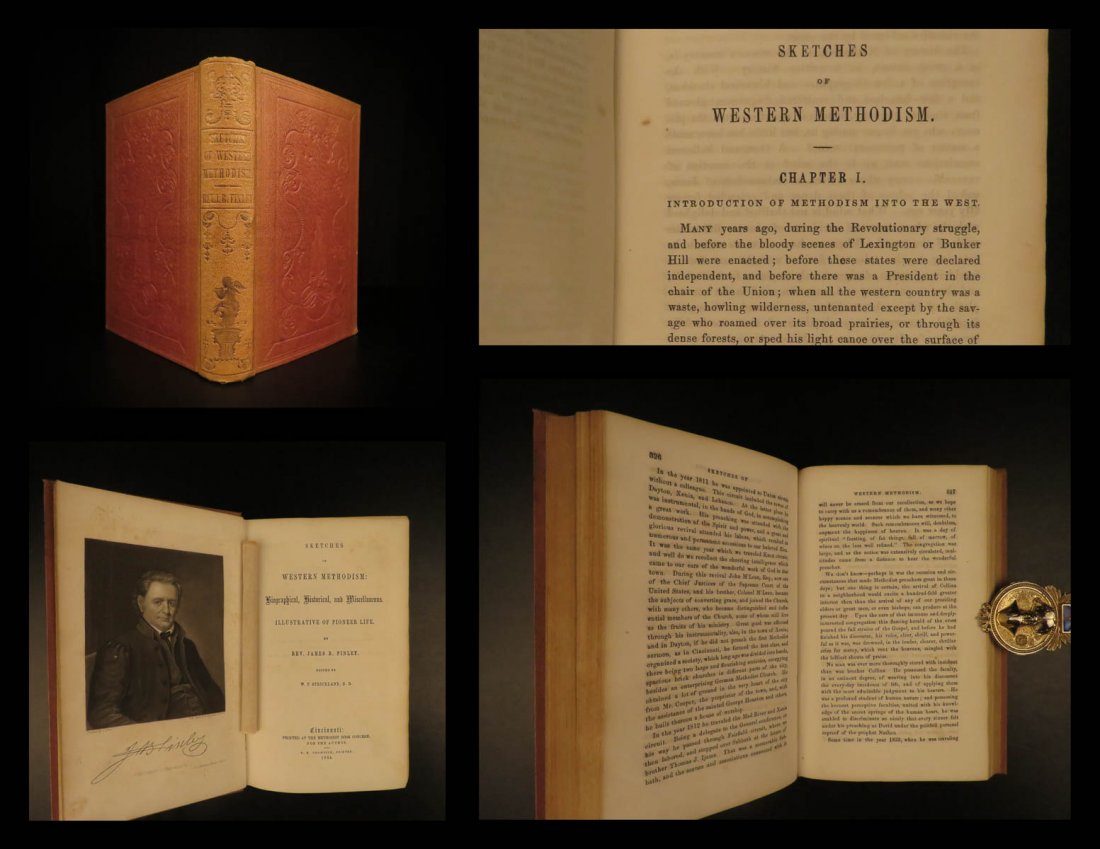 1854 1ed METHODIST Sketches Western Methodism Revivals: 1854 1ed METHODIST Sketches Western Methodism Revivals Native American INDIAN James Finley’s ‘Sketches of Western Methodism’ is a mid-19th-century history of the establishment and expansion of M
