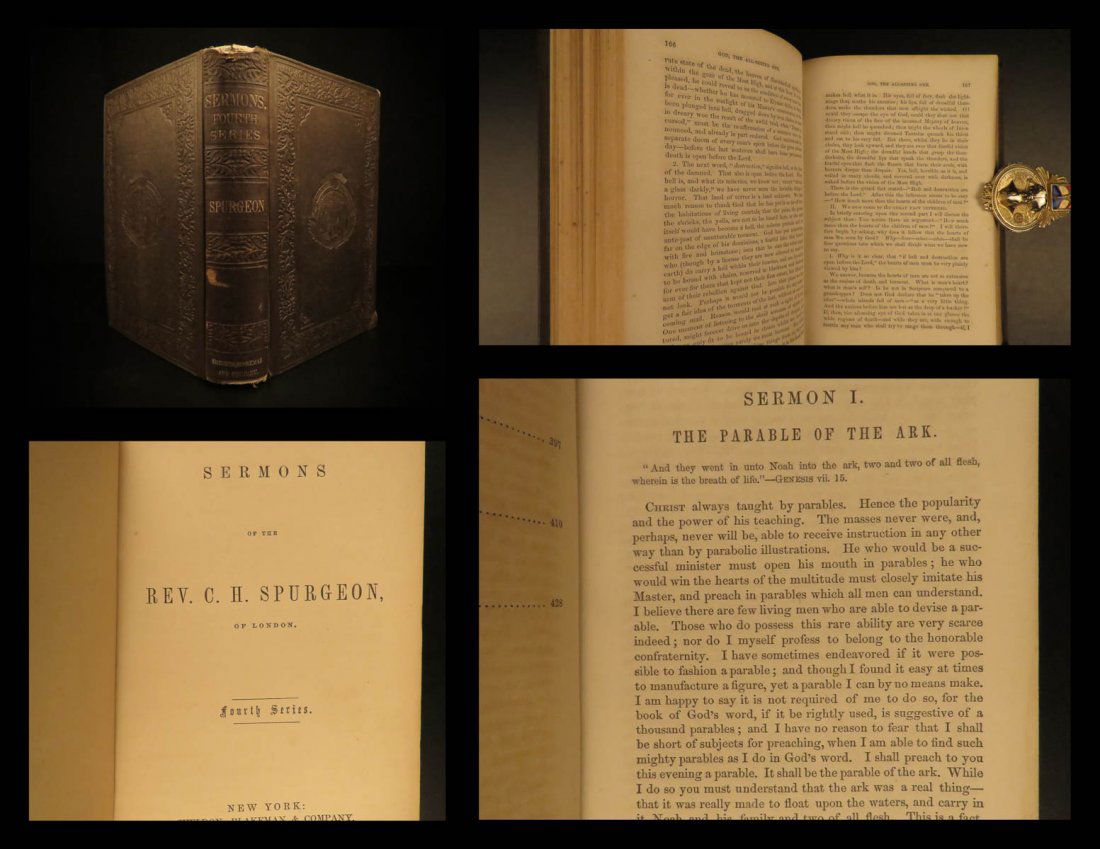 1858 EARLY Sermons of Charles Spurgeon Puritan (1 of 10)