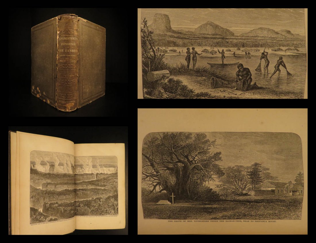 1866 1st ed Livingstone Expedition to ZAMBESI Africa (1 of 10)